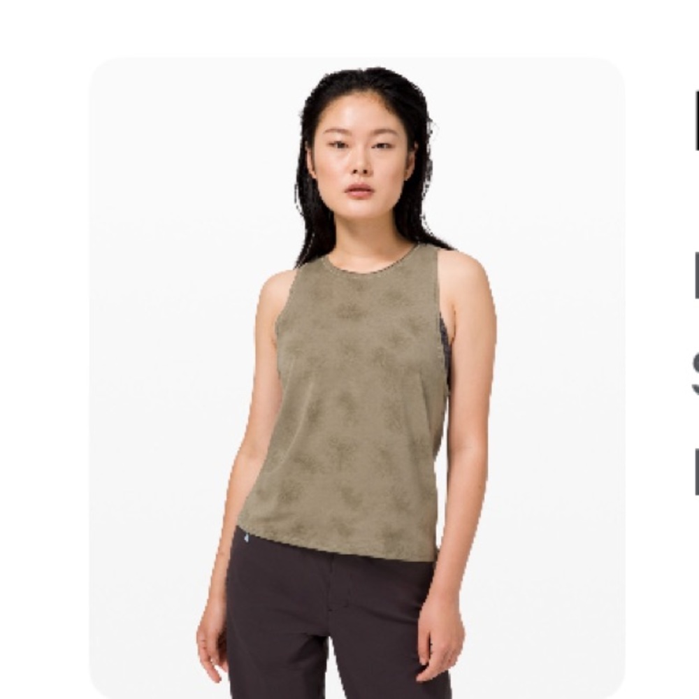 Lululemon Light Military Kombu Wash tank